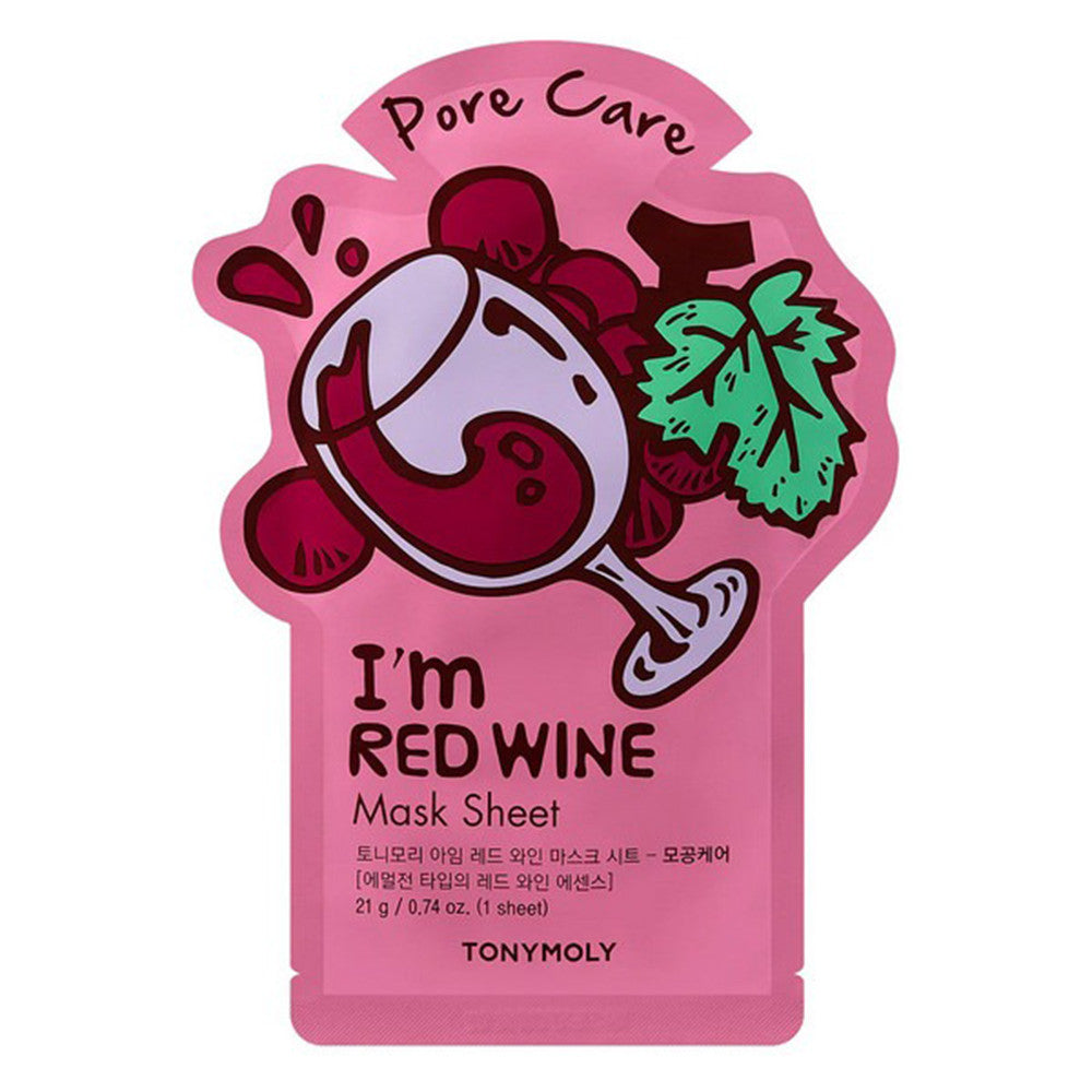 Tonymoly Im Real Red Wine Face Mask Sheet 0.74Oz (21g)